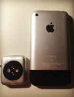 iPhone und Apple Watch hinten